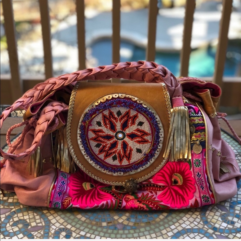 HOBO all leather detail coin handbag